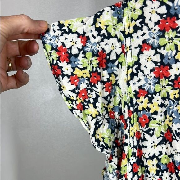 Free People Red and Yellow and Blue Floral Jumpsuit - Picture 4 of 7